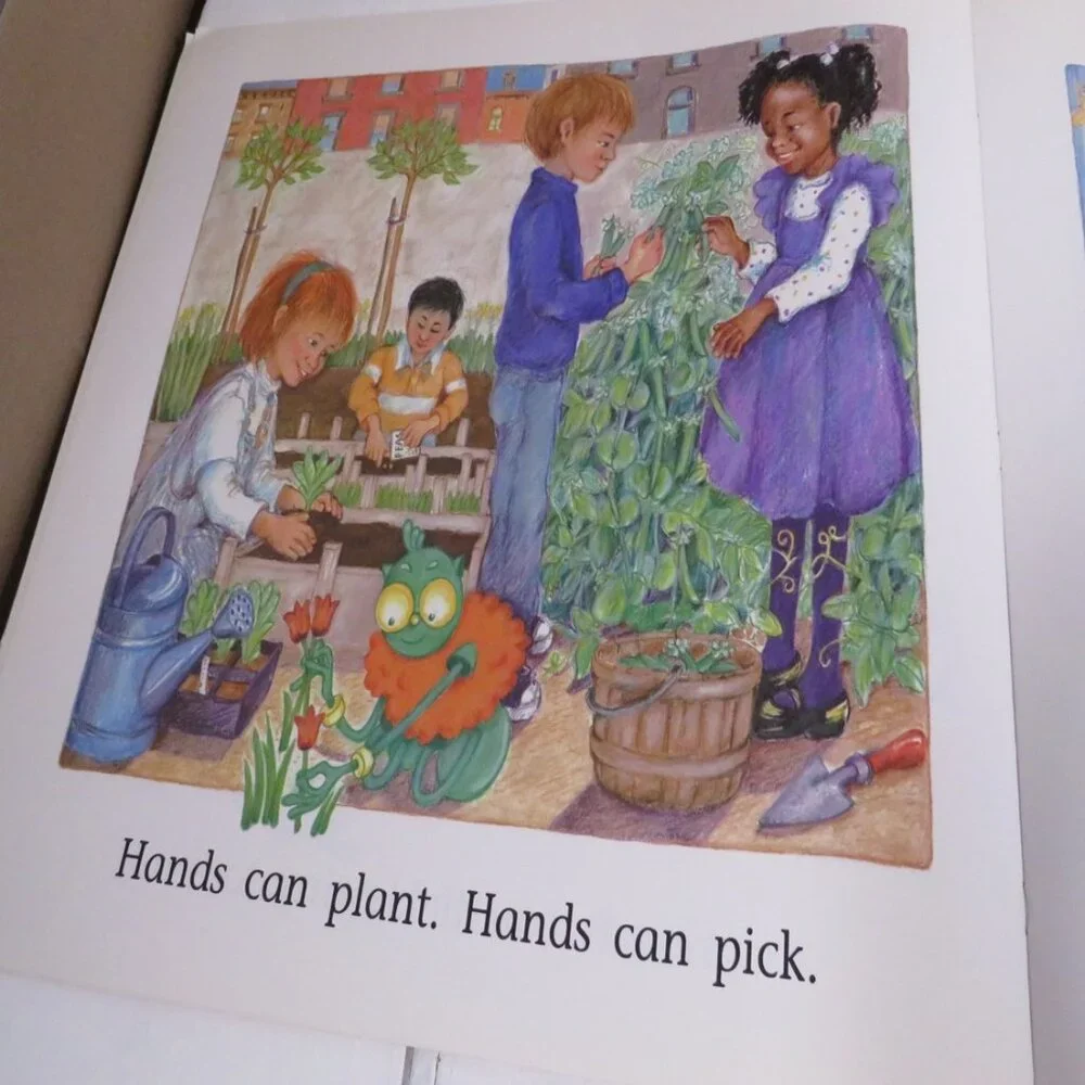 Marcia Vaughan hands big